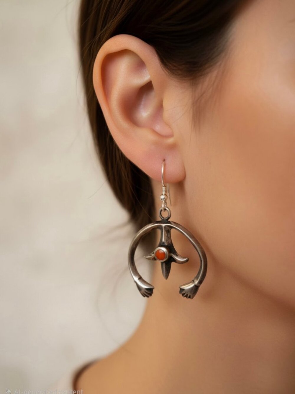 Vintage Native American Naja Earrings